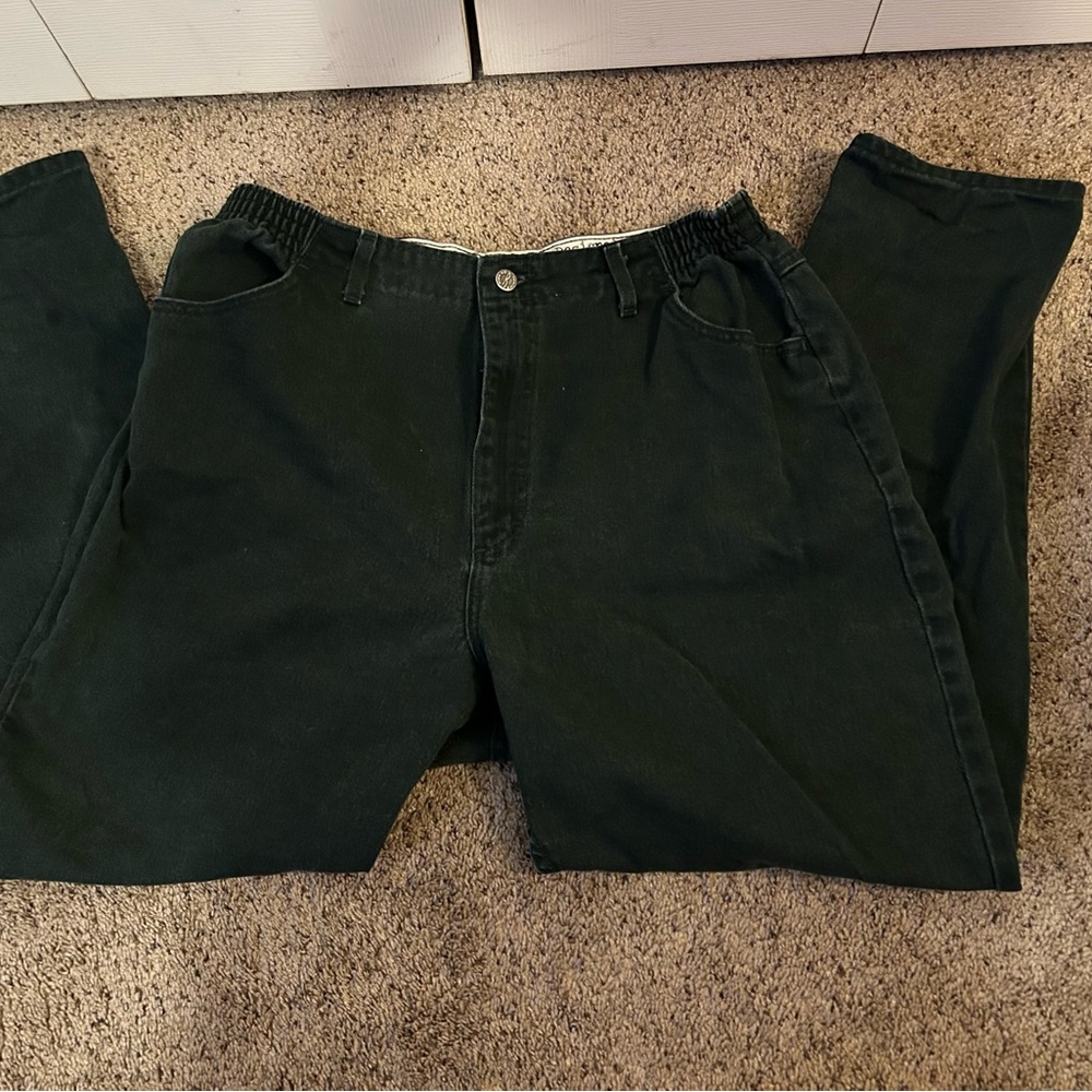 Riders Women’s Dark Green Straight Legged Jeans
